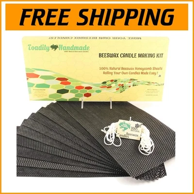 Make Your Own Black Beeswax Candles - Fun Kit for All Ages with Instructions - Image 1 of 4