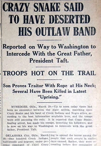 1909 Newspaper Front Page - Crazy Snake - Clarence Darrow - Mary Farmer's Brain - Picture 1 of 5