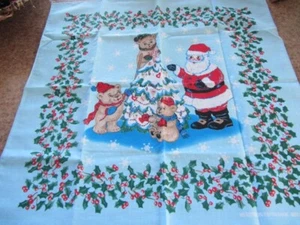 Christmas Handkerchief with Santa Claus 2000 from Hobby Lobby. Set of 3. - Picture 1 of 3