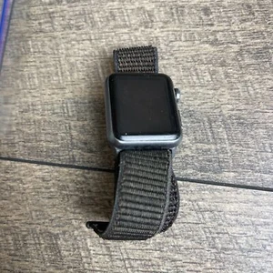 Apple Watch Sport 1 Gen 7000 Series Smartwatch Black Strap 38mm Aluminum Case - Picture 1 of 6