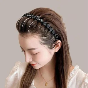 Headband with Clip Hairstyle Double Bangs Hair Clips ☆κ E3O3 Bangs R9S7 C6L6 - Picture 1 of 24