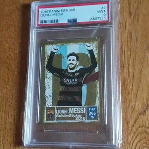 Lionel Messi Golden Sticker Panini 2016 Psa 9 Mint - Picture 1 of 6