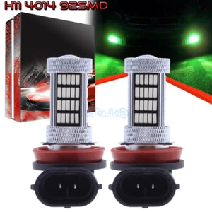 2Pcs H11 H8 H9 H16 4014 92SMD LED Fog Lights Conversion Kit Super 2000K Green - Picture 1 of 12