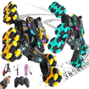 Coche de acrobacias 8 ruedas 4x4 RC detección de gestos manual todoterreno control remoto coches regalo - Imagen 1 de 30