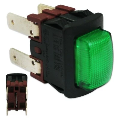 SCOTSMAN SIMAG PUSH BUTTON SWITCH GREEN ILLUMINATED 6204870 ICE MAKER MACHINE - Image 1 of 4