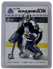 Nikolai Khabibulin 2001-02 Pacific Adrenaline Blue Parallel /62 Insert Card #173