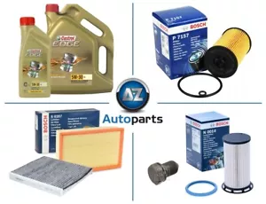 For VW - Golf 2.0 MK7 GTD TDI 2012-2020 (DSG) Bosch Service Kit with Castrol Oil - Picture 1 of 8