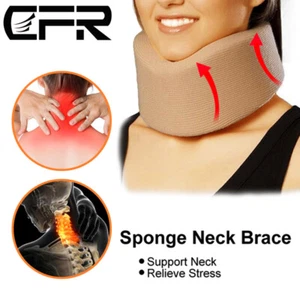 Adjustable Foam Neck Brace Support Cervical Collar Traction Pain Relief - Picture 1 of 15