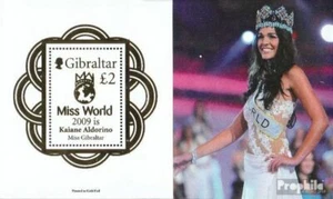 Gibraltar block94 mint never hinged mnh 2010 Kaiane Aldorine miss World - Picture 1 of 1