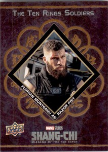 2023 Shang-Chi Soldiers Patina #T8 Florian Munteanu as Razor Fist /99