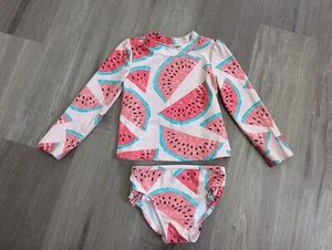 Child of mine Carter's watermelon 2 Piece Top And Bottom Swim Suit Set 3T  - Picture 1 of 5