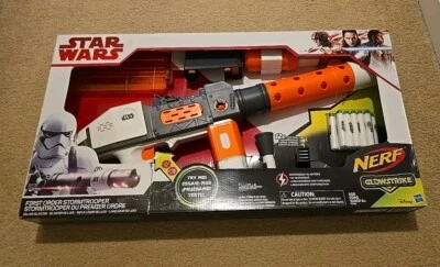 Nerf Glowstrike Star Wars First Order Stormtrooper Deluxe Blaster White Gray NEW - Image 1 of 4