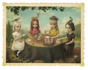 Mark Ryden "Allegory of the Four Elements" Tree Show postcard Frame it in a 5x7 - Picture 1 of 2