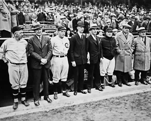 1929 World Series CUBS vs ATHLETICS Glossy 8x10 Photo Babe Ruth Ty Cobb Mack - Picture 1 of 1