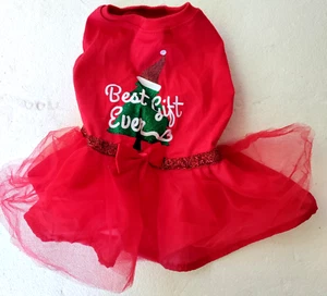 Vestido para perro rojo pequeño mejor regalo de todos los tiempos - Imagen 1 de 2