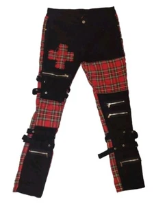 Pantalones JEANS Para Hombre Punk Ocio Gótico Hebilla Remache Multicolor Pantalones Talla 32 - Imagen 1 de 7