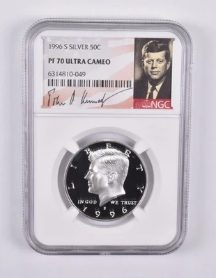 1996-S Silver PF70 UCam Kennedy Half Dollar NGC Special Label *2284 - Image 1 of 4