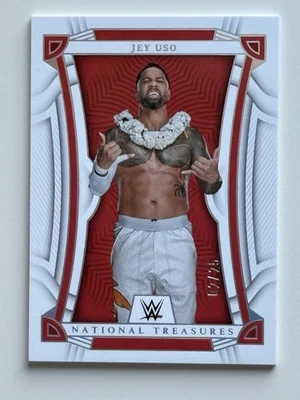 2023 Panini Chronicles National Treasures WWE Jey Uso 02/25 NT-01 Bloodline YEET - Image 1 of 3
