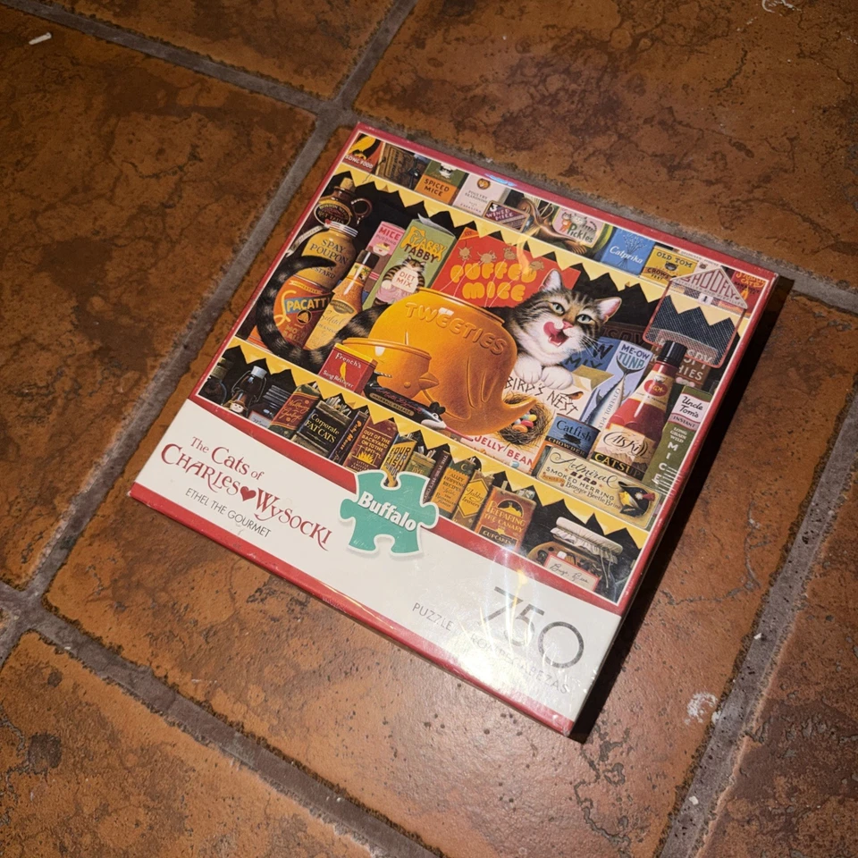 Головоломка The Cats Of Charles Wysocki "Ethel The Gourmet" 750 элементов - полная - Изображение 1 из 2