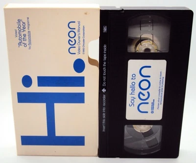HI NEON VIDEO OWNER'S MANUAL VHS 1993 Chrysler Corporation Promo Video Tape - Image 1 of 4