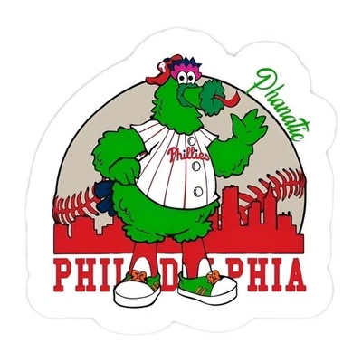 Philadelphia Phillies Sticker Phanatic MLB Baseball  Die Cut Laminated - Image 1 of 2