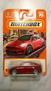 *RARE* Matchbox Red Tesla Model Y HFN87 NEW - LAST ONE - Picture 1 of 2
