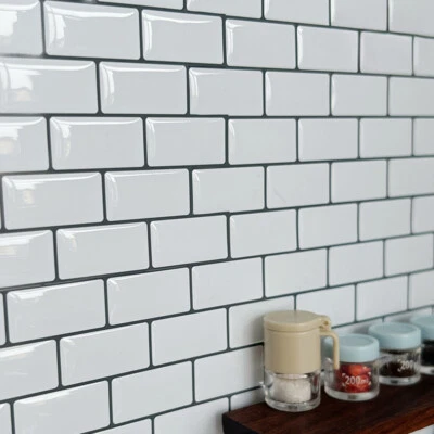 1/6 Scale Dollhouse Miniatures 12" Figure Doll Ceramic Tile Wall DIY Decorate - Image 1 of 4