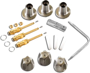 SENTO Bathtub and Shower 3 Handle Tub Trim Set for Price Pfister Faucets Bathtub - Picture 1 of 7
