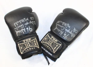 Boxing Gloves Top Contender Super Bag Glove Medium Signed Al Mitchel Olympic - Picture 1 of 5