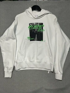 Off-White Herren US XS OFF-WHITE Metro Type Skate Hoodie Weiß - Bild 1 von 5