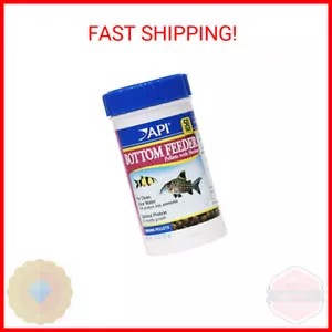 API BOTTOM FEEDER PELLETS WITH SHRIMP Fish Food 1.3-Ounce Container - Picture 1 of 2