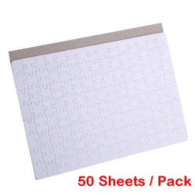 50 Sheets Blank Sublimation Printable Jigsaw Puzzle For Heat Presses Transfer - Image 1 of 4