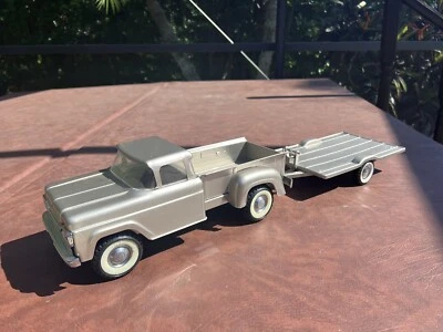 Vintage Nylint Ford F Series Stepside Pickup Truck with Matching Trailer  - Image 1 of 4