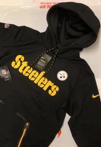 Sudadera con capucha térmica Nike NFL Pittsburg Steelers para hombre talla pequeña nueva con etiquetas - Imagen 1 de 7