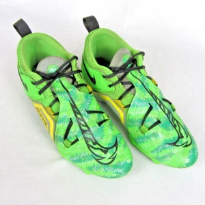 Nike Mens Alpha Menace Pro 3 Mid Football Cleats FB8442-303 Green Yellow Sz 11.5 - Picture 1 of 11