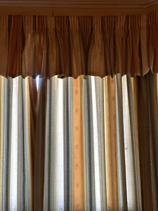 VintageRegency stripeCurtains retro Craft Prop - Picture 1 of 3