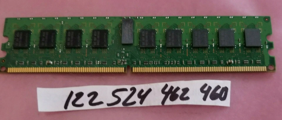 1GB  2RX8 DDR2 PC2-5300P  667MHZ 5300P CL5 240PIN RDIMM DUAL RANK CHANNEL  64X8  - Image 1 of 1