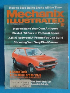 Mechanix Illustrated September 1975 vtg ads Magazine - Picture 1 of 2