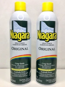 Lot of 2 Niagara Original Finish Ironing Spray Starch (20 oz) Crisp Finish NEW - Picture 1 of 3