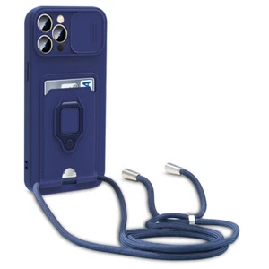 Case For iPhone 13 12 11 Pro Max XS XR 8 Slide Camera Slim Ring Card Slot Cover - Picture 1 of 18