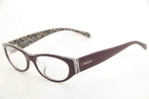 Auténticas gafas Prada VPR 03P-A MAT-1O1 53 mm púrpura con estampado tribal Italia - Imagen 1 de 7