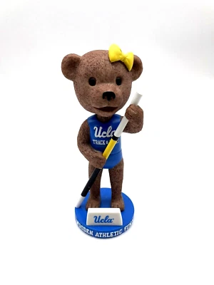 UCLA Bruins Track & Field Bear Bobblehead Wooden Athletic Fund 8th Edition - Image 1 of 4