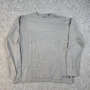 Burton Mens Wool Sweater Sz XL Gray Pullover Crew Neck Long Sleeve Snowboard - Picture 1 of 8