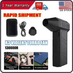 130000RPM Turbo Blower Jet Fan Violent Turbofan Brushless Motor Rechargeable A+ - Picture 1 of 7
