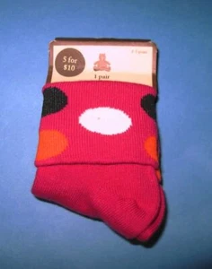 NWT Baby Gap VHTF Vintage Miss MOD collection retro print cuff ankle socks 4T 5T - Picture 1 of 1
