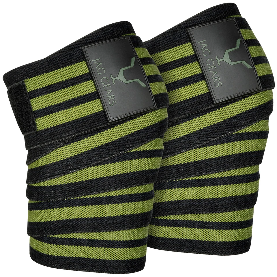 Jag Knee Wraps, Fitness Training Knee Straps, Knee Sleeves Weightlifting Squats - Image 1 of 4
