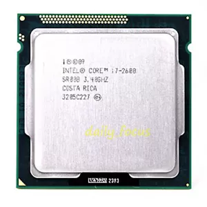 Intel Core i7-2600 3.4 GHz LGA1155 4 cores 8 threads SR00B CPU Processor 8 MB - Picture 1 of 4