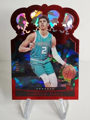 2020-21 Crown Royale "LAMELO BALL" RED /49 Crystal Rookie #79 SSP! HORNETS! 🔥 - Image 1 of 4