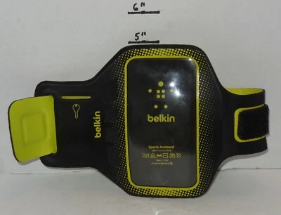 Belkin Easefit Sport Armband For Apple iPhone 4/4S Black / Limelight IPhnf8z94ae - Image 1 of 2
