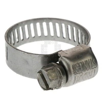 Ideal Tridon 6260653 Micro-Gear Stainless Worm Gear Hose Clamp, 5/16-7/8" SAE 06